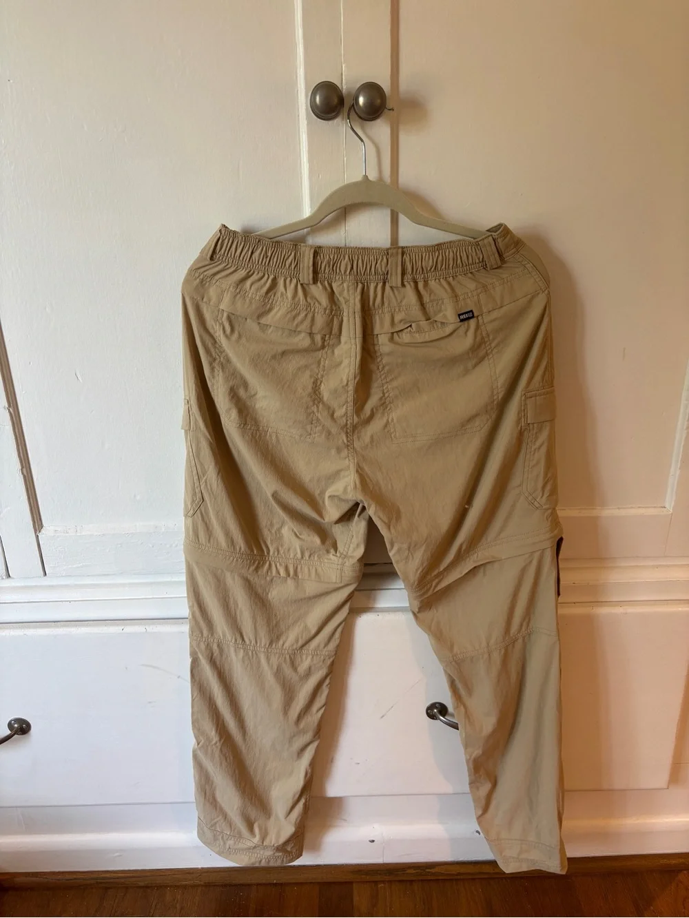 REI Khaki Convertible Cargo Pants with Zip-Off Legs